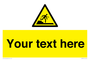 Custom warning Submerged step or steps